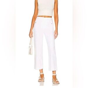 SPANX Tall Stretch Twill Cropped Wide Leg in Bright White Pants Women XL Extra L